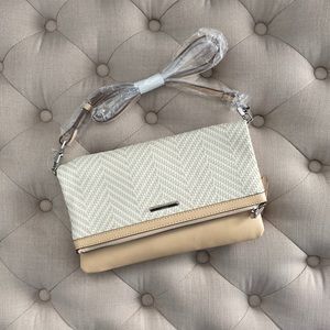 Stella & Dot WAVERLY PETITE NEUTRAL WOVEN CHEVRON